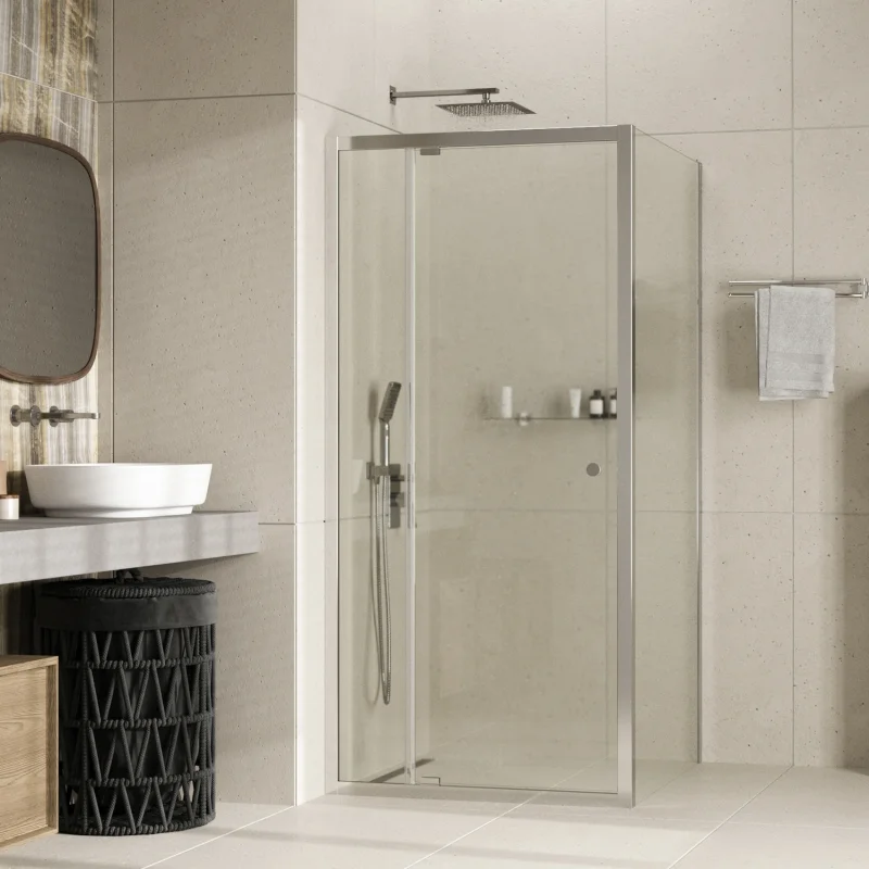 Душевой уголок WasserKRAFT Aula 100х90 11P22 профиль Хром стекло прозрачное