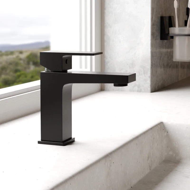 Смеситель для раковины WasserKRAFT Abens 2003 Чёрный матовый