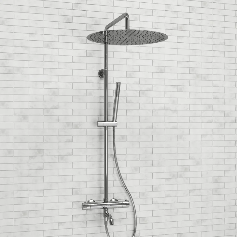 Душевая система WasserKRAFT A188.117.137.010.CH Thermo с термостатом Хром