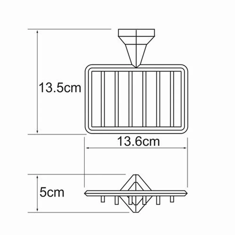 Мыльница-решетка Wasserkraft Aller K-1100 K-1169 подвесная хром