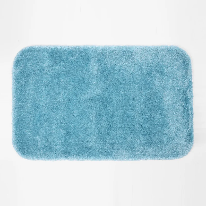 Коврик WasserKraft Wern Wern BM-2593 Turquoise, напольный, цвет - бирюзовый, 90 х 55 см