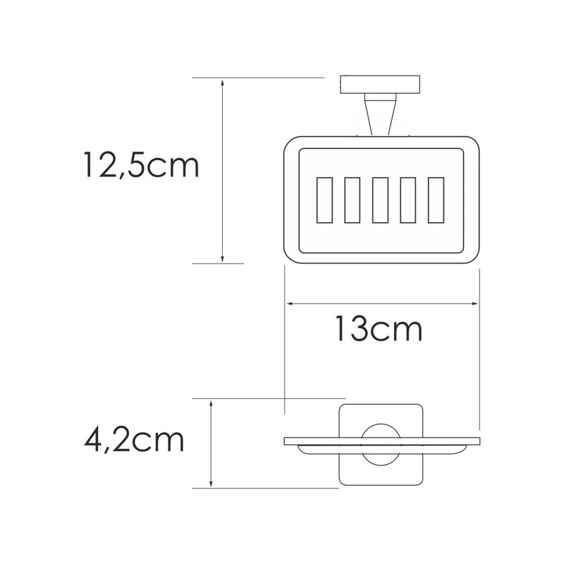 Мыльница WasserKRAFT Rhin K-8769 Хром