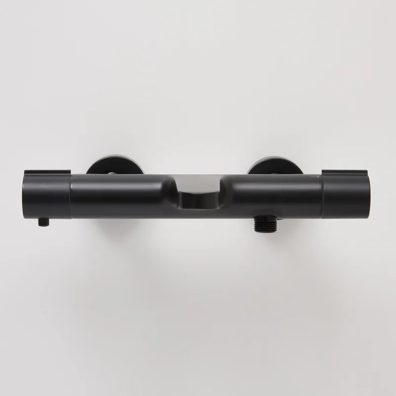 Смеситель термостатический WasserKRAFT Elbe, для ванны и душа, черный, 7411 Thermo