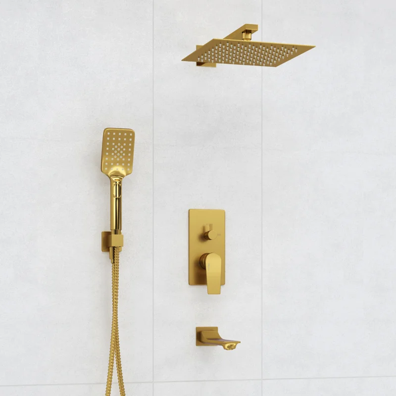 Душевая система WasserKRAFT A175571 Золото матовое