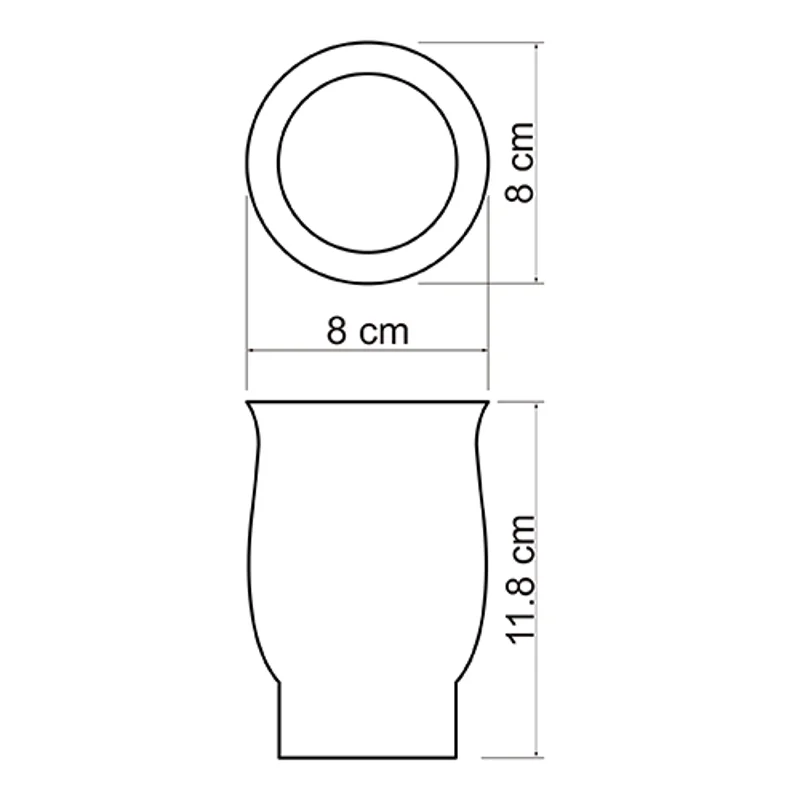 Стакан для зубных щеток WasserKRAFT K-C184 Белый