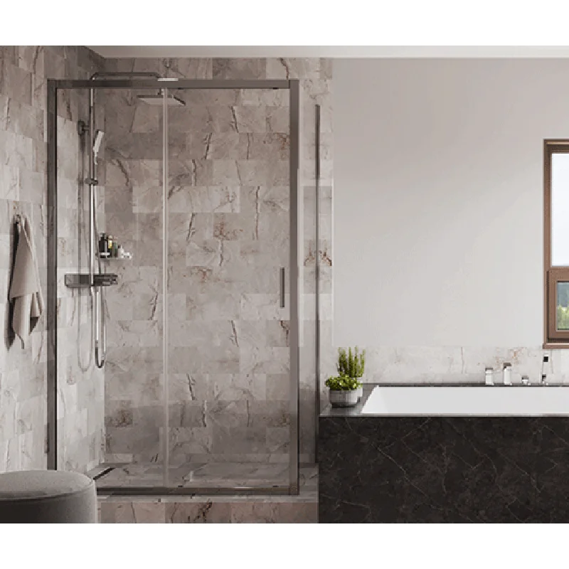 Душевая дверь WasserKRAFT Main 110 41S13 профиль Хром стекло прозрачное