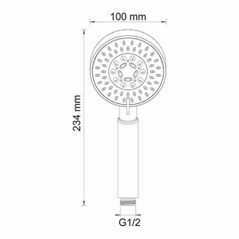 Ручной душ WasserKRAFT A036 Хром
