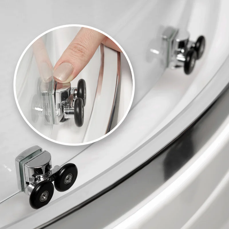 Душевой уголок WasserKRAFT Main 90х90 41S01 профиль Хром стекло прозрачное