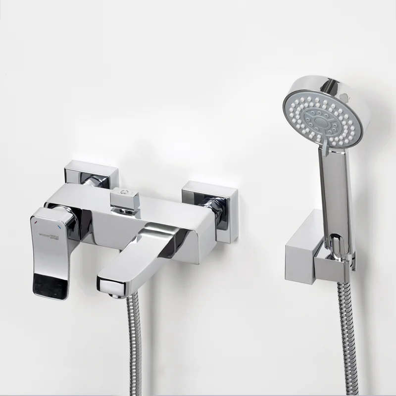 Смеситель WasserKRAFT Aller 1061 для ванны и душа с коротким изливом, хром