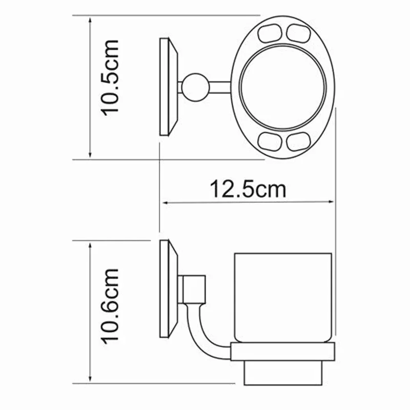 Подстаканник одинарный WasserKraft K-6228CO
