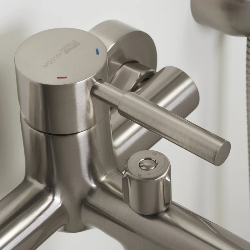 Смеситель WasserKRAFT WERN 4201 для ванны и душа с коротким изливом, матовый хром