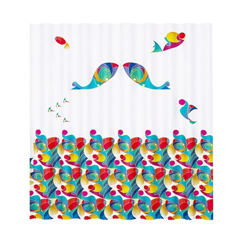 Штора для ванны WasserKRAFT Berkel 180х200 SC-68101 Море