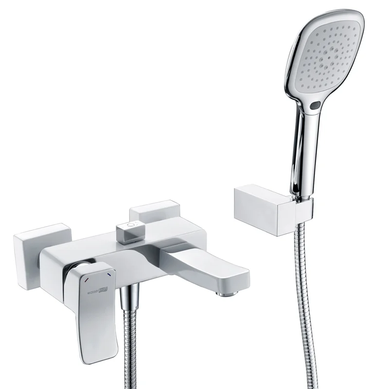 Смеситель для ванны WasserKRAFT Aller 1061W Белый Хром