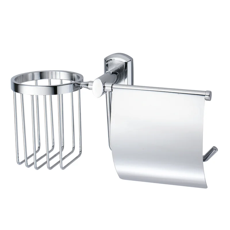 Держатель туалетной бумаги и освежителя воздуха WasserKRAFT Oder K-3059 с крышкой Хром