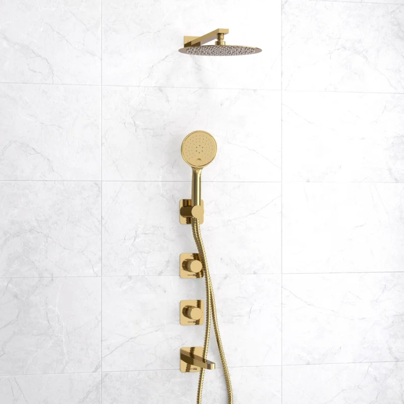 A7651.304.305.183.208.280.197.207 Встраиваемый комплект для ванны с верхней душевой насадкой, лейкой