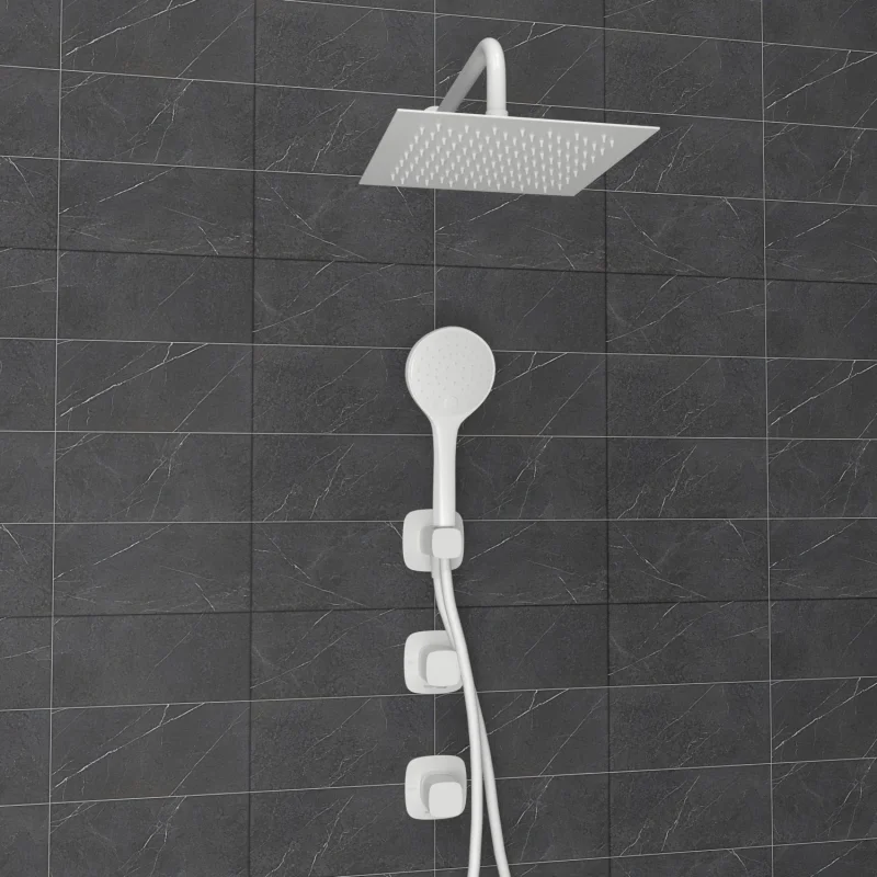 Душевая система WasserKRAFT Saale A9551.266.146.254.328.156.155 Белая матовая