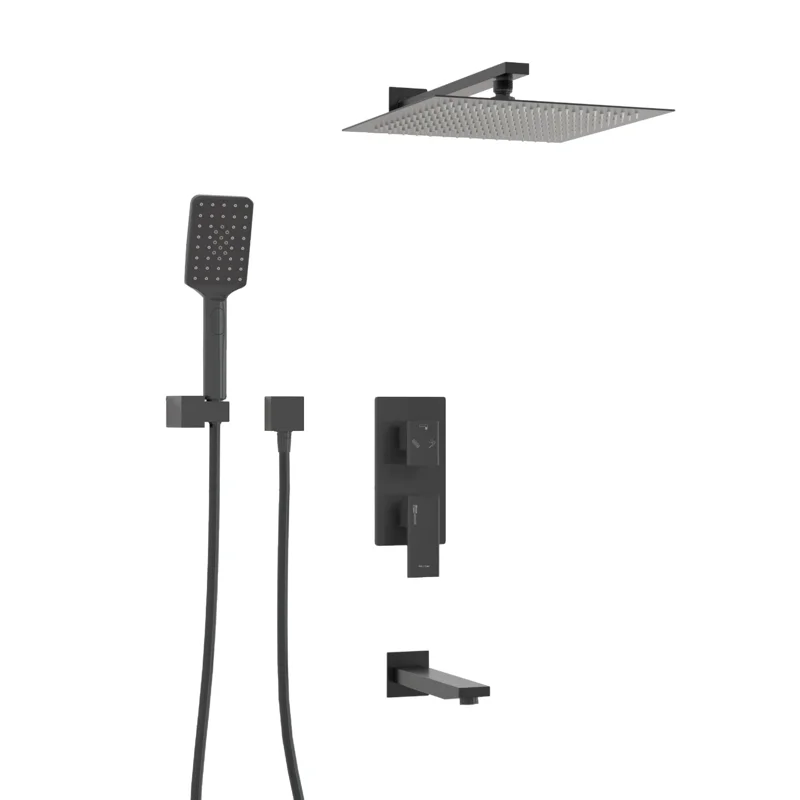 Душевая система WasserKRAFT A172071 Черная матовая