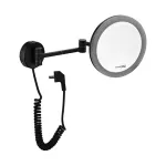 Косметическое зеркало WasserKRAFT K-1004BLACK с подс...