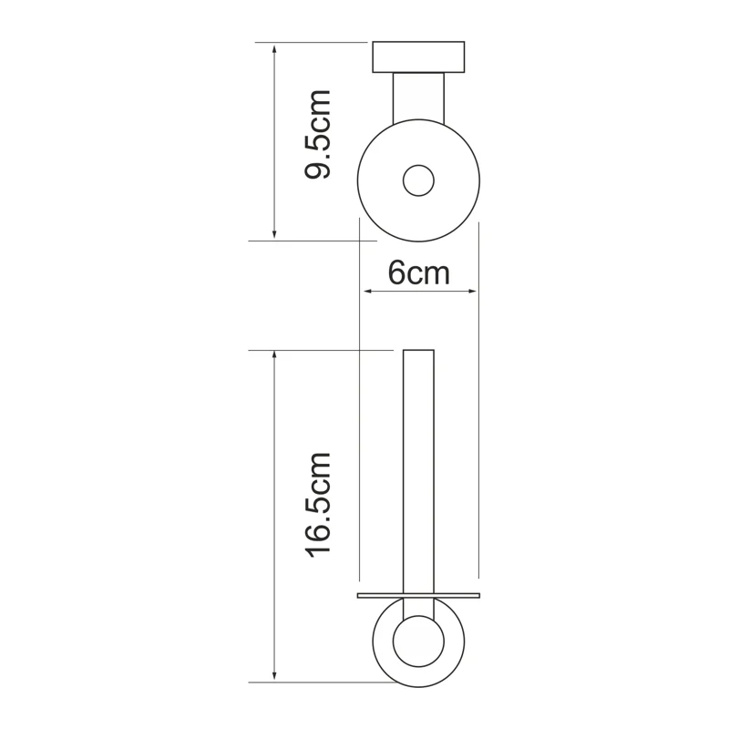 Держатель запасного рулона WasserKRAFT Donau K-9497 Хром