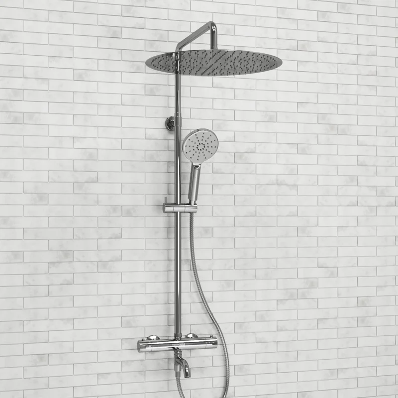 Душевая система WasserKRAFT A188.117.127.010.CH Thermo с термостатом Хром