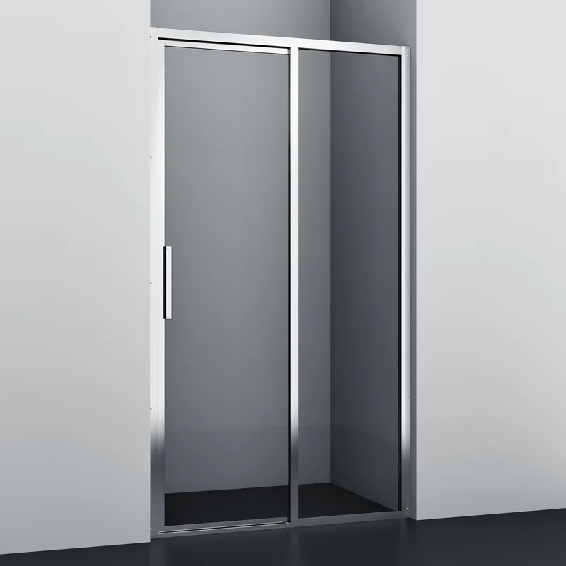 Душевая дверь WasserKRAFT Lopau 120 32S05R профиль Хром стекло прозрачное