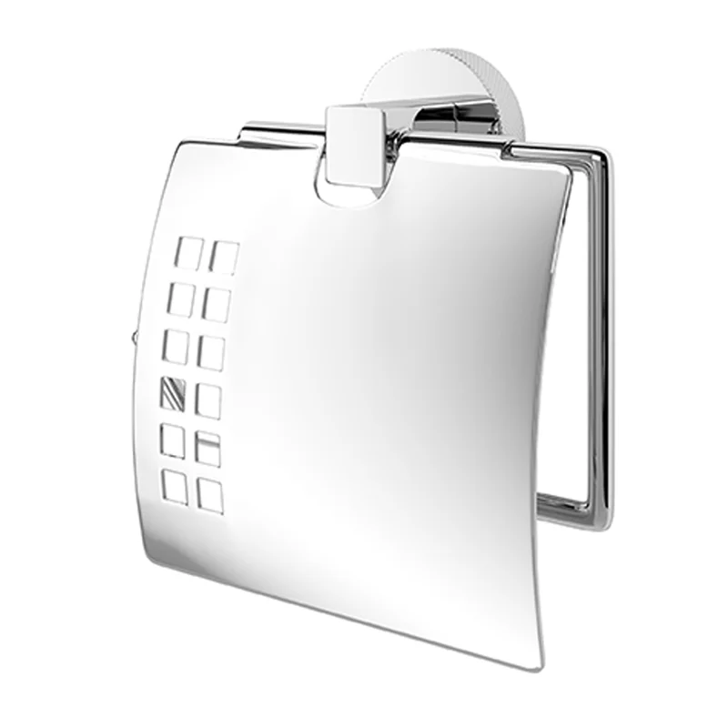 Держатель туалетной бумаги WasserKRAFT Mosel K-46625 с крышкой Хром