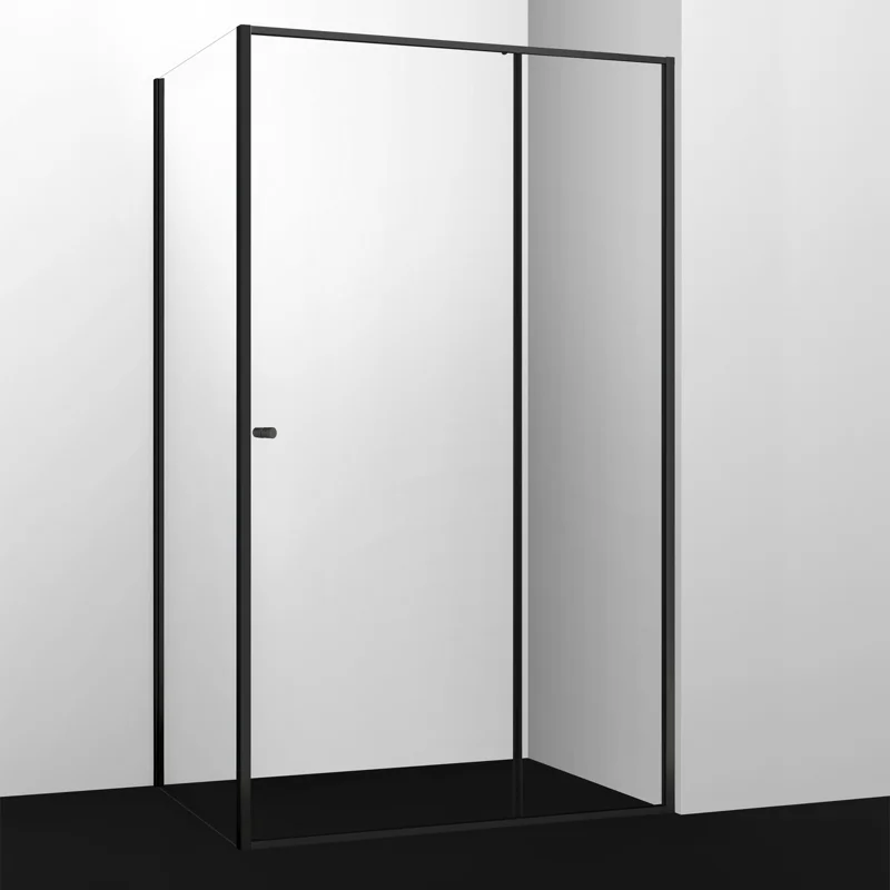 Душевой уголок WasserKRAFT Dill 110x80 61S14 профиль Черный матовый стекло прозрачное