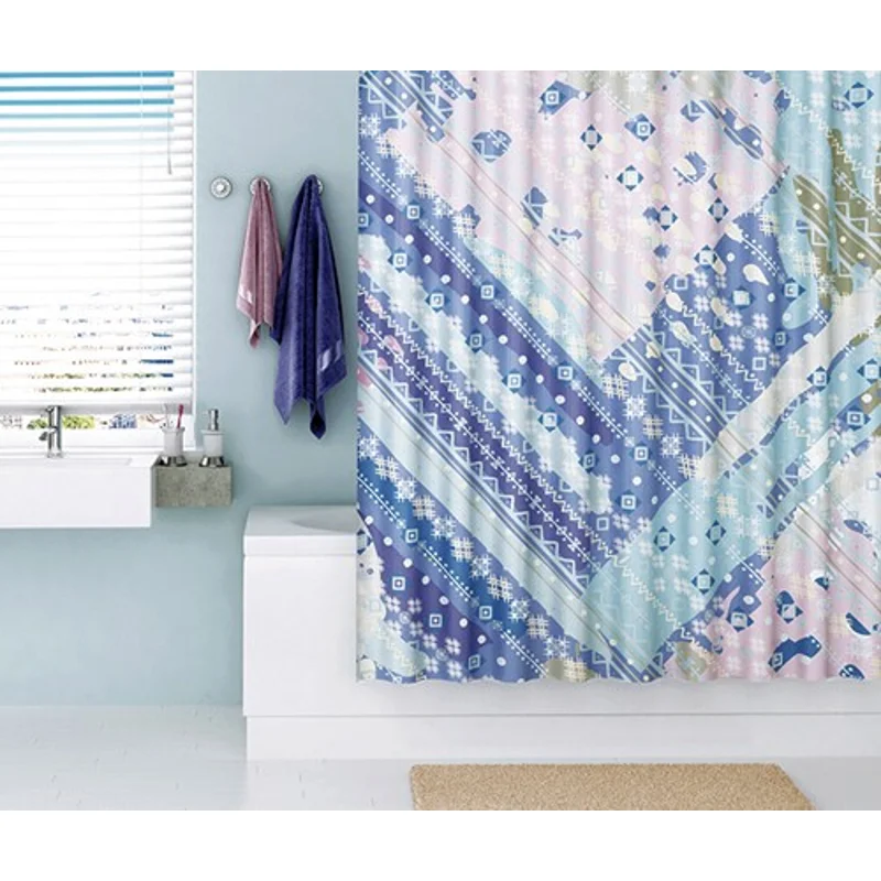 Штора для ванной WasserKraft Lippe SC-65101, 180 x 200 см, навесная