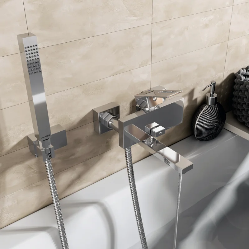 Смеситель WasserKRAFT Alme 1501 хром для ванны