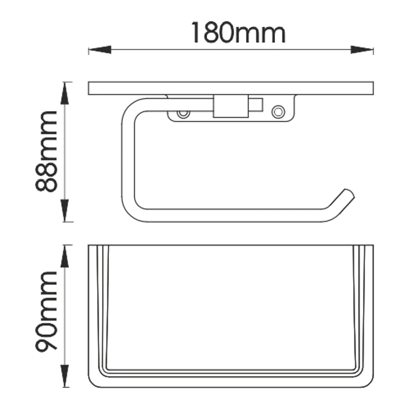 Держатель туалетной бумаги WasserKRAFT K-1325 Хром