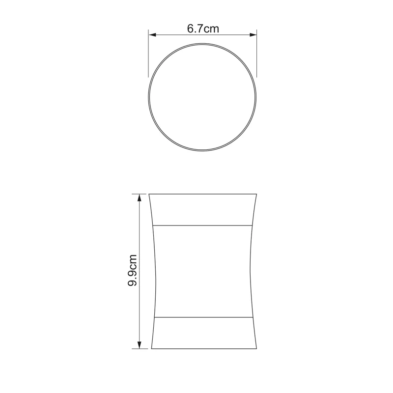 Стакан для зубных щеток WasserKRAFT Wern K-7528 Нержавеющая сталь Черный матовый