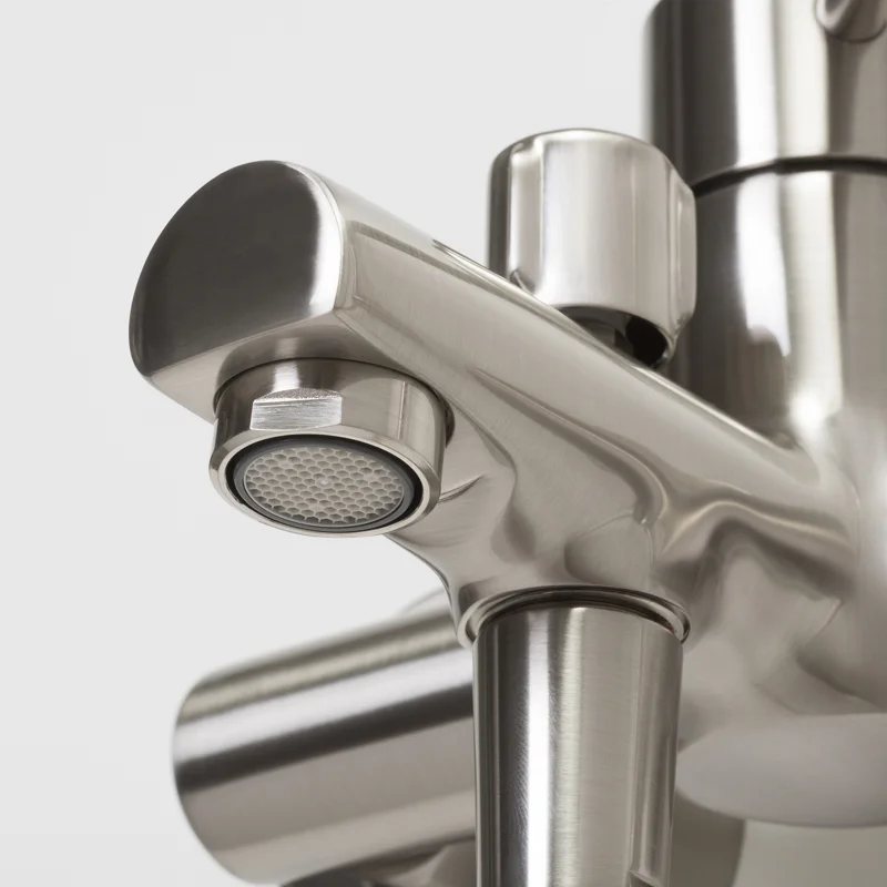 Смеситель WasserKRAFT WERN 4201 для ванны и душа с коротким изливом, матовый хром