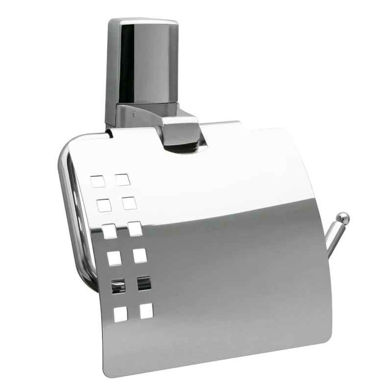 Держатель туалетной бумаги WasserKRAFT Leine K-5025 с крышкой Хром