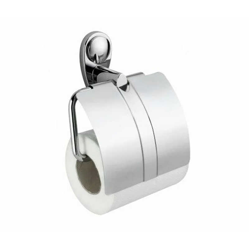 Держатель для туалетной бумаги WasserKRAFT с крышкой K-9225 хром