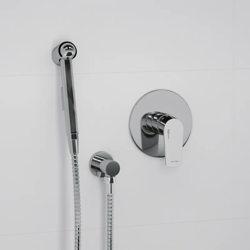 Гигиенический душ со смесителем WasserKRAFT Dill A06157 Хром