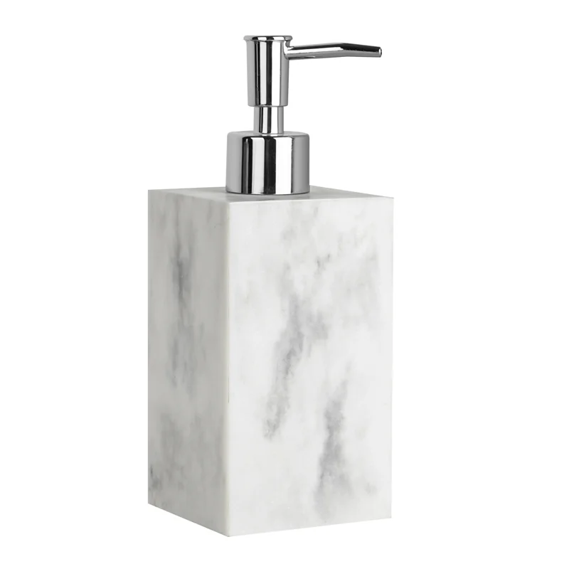 Дозатор для жидкого мыла WasserKRAFT Kammel K-9199 Белый мрамор Хром