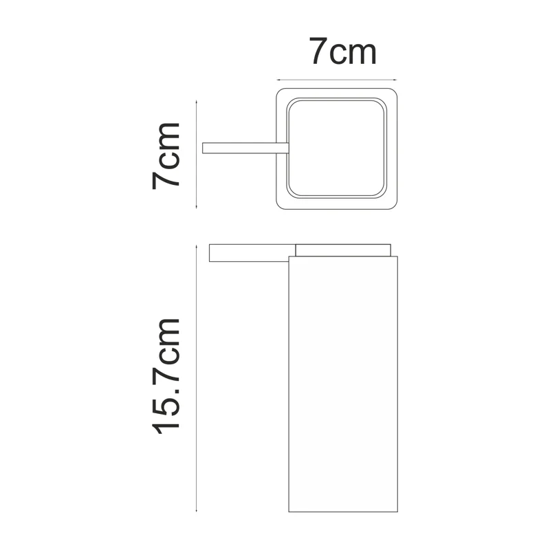 Дозатор для жидкого мыла WasserKRAFT Mosel K-4599 Черный
