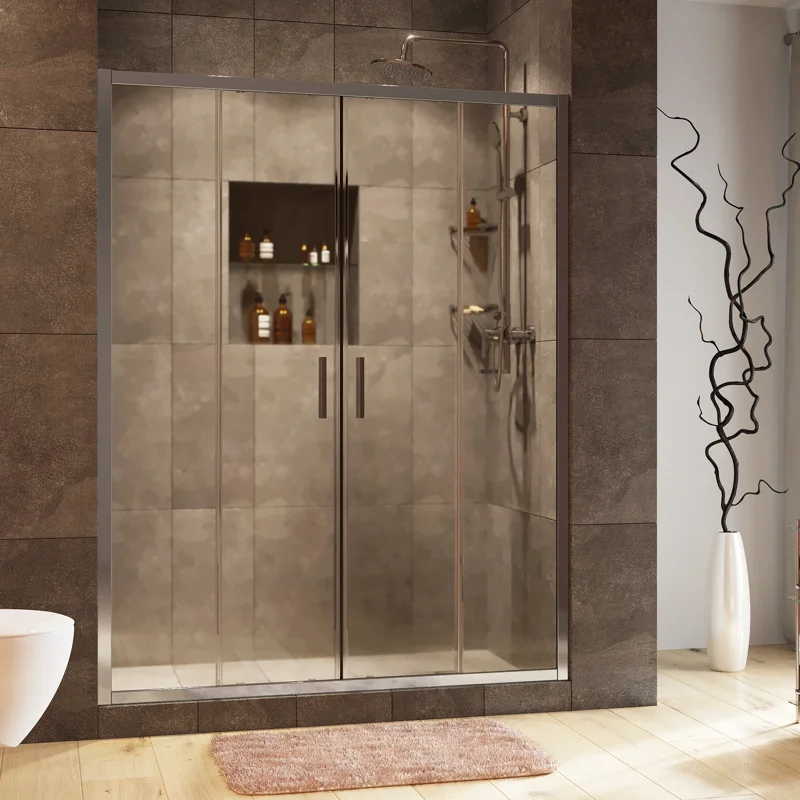 Душевая дверь WasserKRAFT Lippe 170 45S09 профиль Хром стекло прозрачное