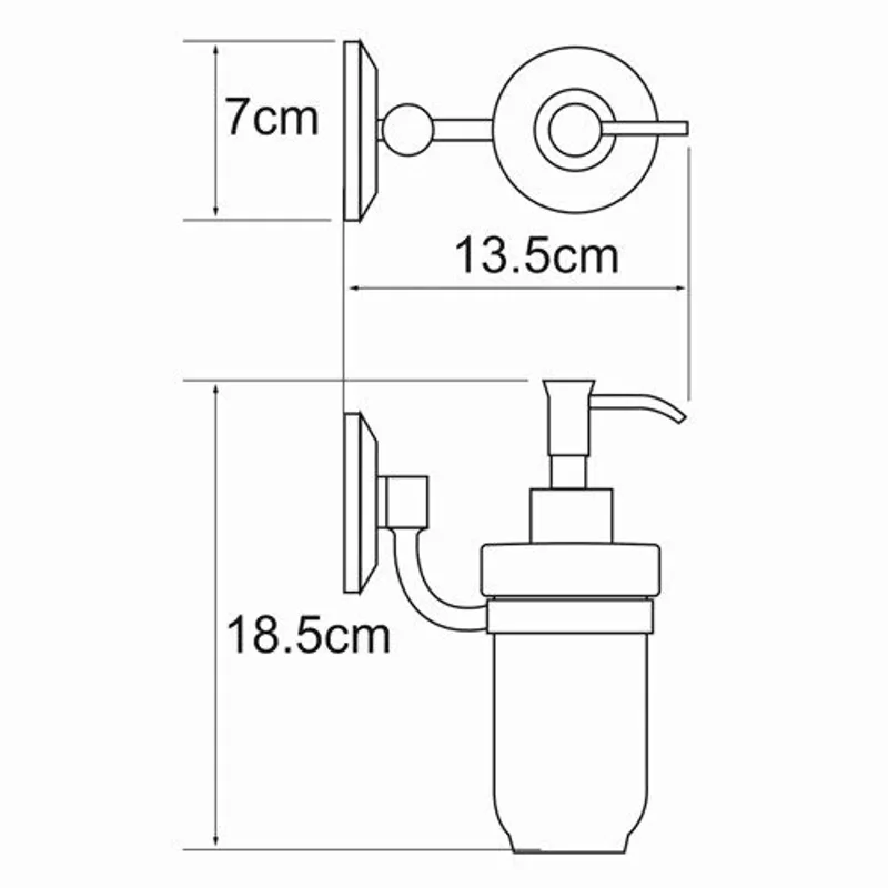 Дозатор для жидкого мыла WasserKraft K-6299C