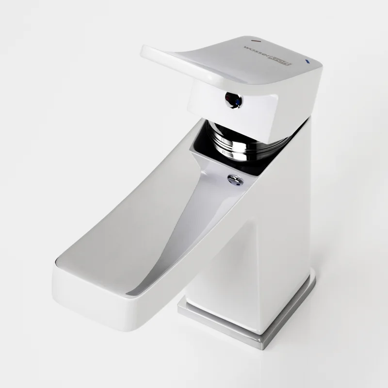 Смеситель для раковины WasserKRAFT Aller 1063W Белый Хром