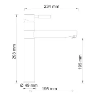 Смеситель для кухни WasserKRAFT Wern 4207 Хром матовый