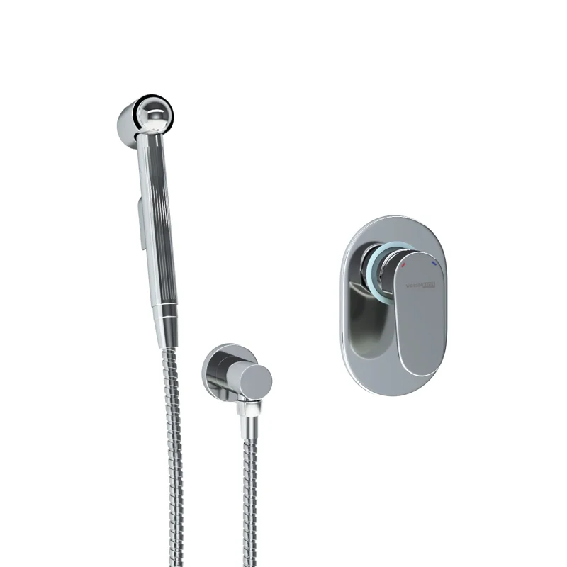 Гигиенический душ со смесителем WasserKRAFT Donau A15356 Хром