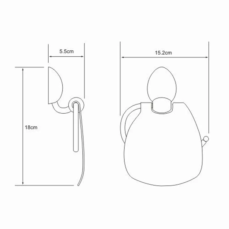 Держатель туалетной бумаги WasserKRAFT Weser K-8625