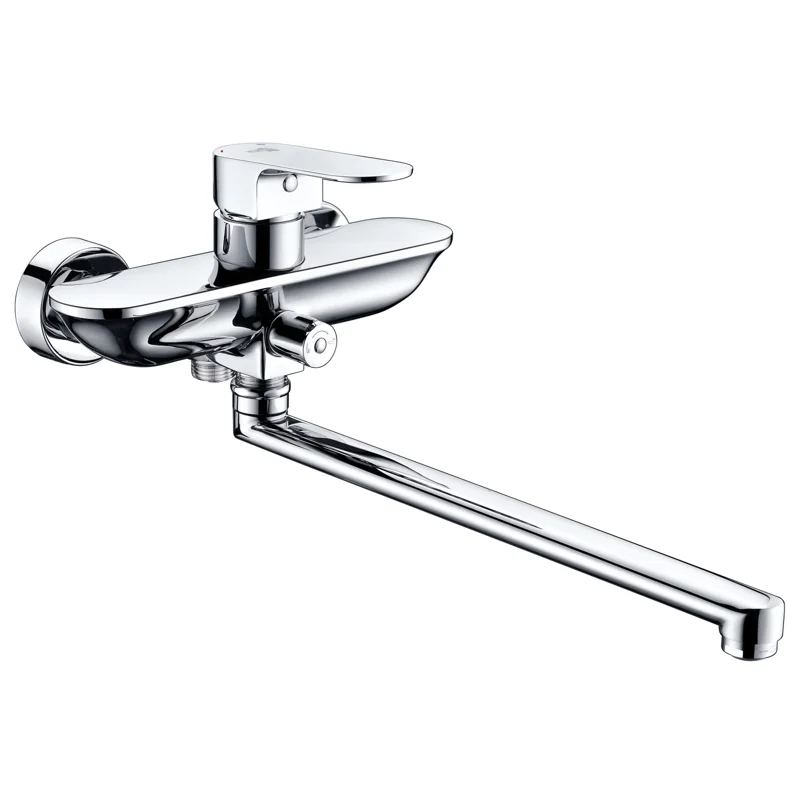 Смеситель для ванны WasserKRAFT Dinkel 5802L универсальный Хром