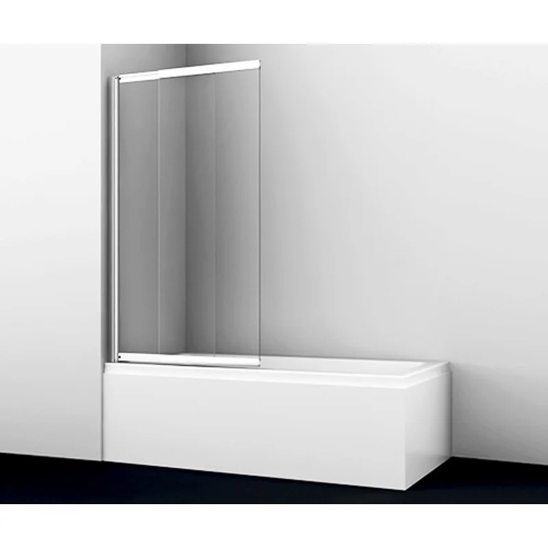 Шторка на ванну WasserKRAFT Main 100 41S02-100 профиль Хром стекло прозрачное Шторка на ванну WasserKRAFT Main 100 41S02-100 профиль Хром стекло прозрачное