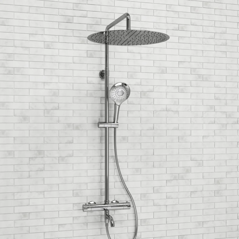 Душевая система WasserKRAFT A188.117.101.010.CH Thermo с термостатом Хром