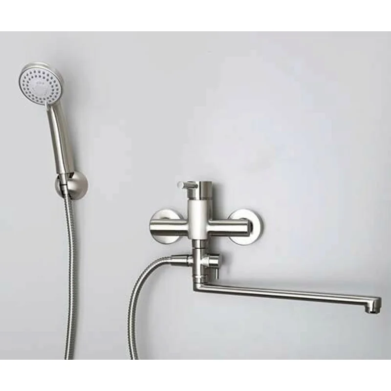 Смеситель для ванны WasserKRAFT Wern 4202L универсальный Хром матовый