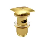 Донный клапан WasserKRAFT Aisch A165 click-clack Зол...