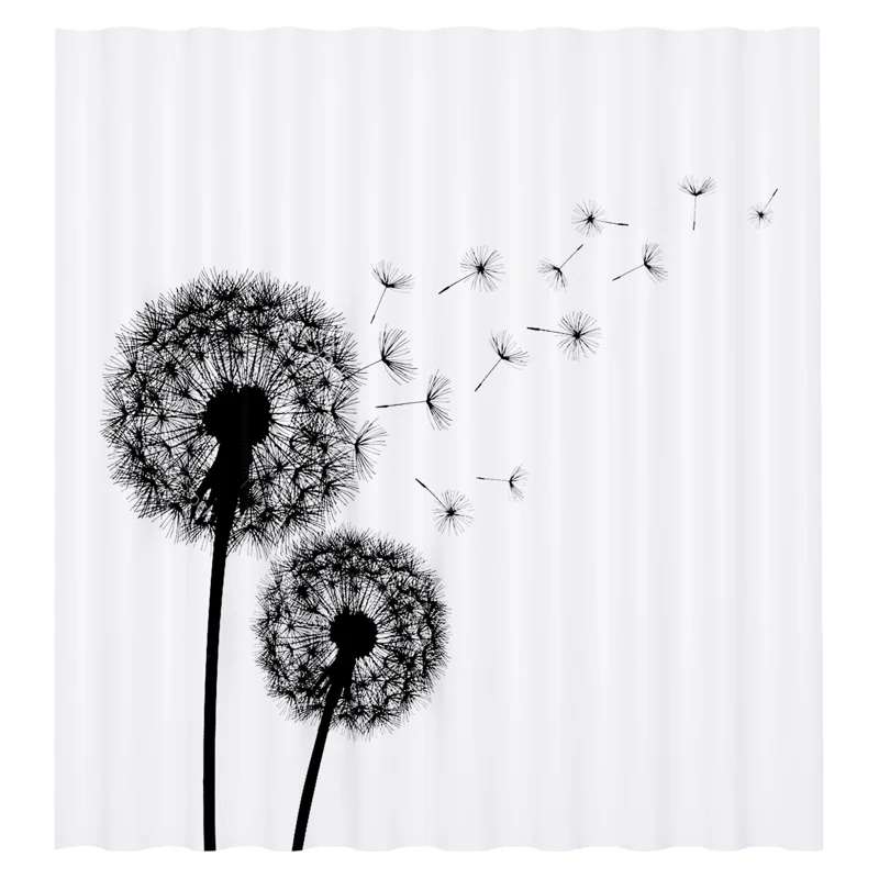 Штора для ванны WasserKRAFT Elbе 180х200 SC-72101 Цветы