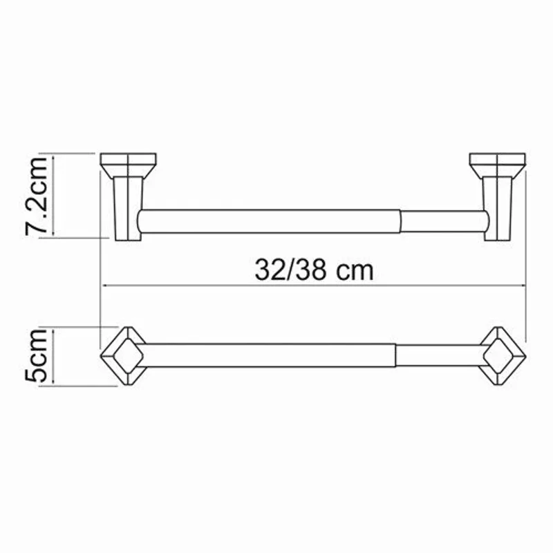 Держатель для бумажных полотенец WasserKRAFT K-1122D 32 см